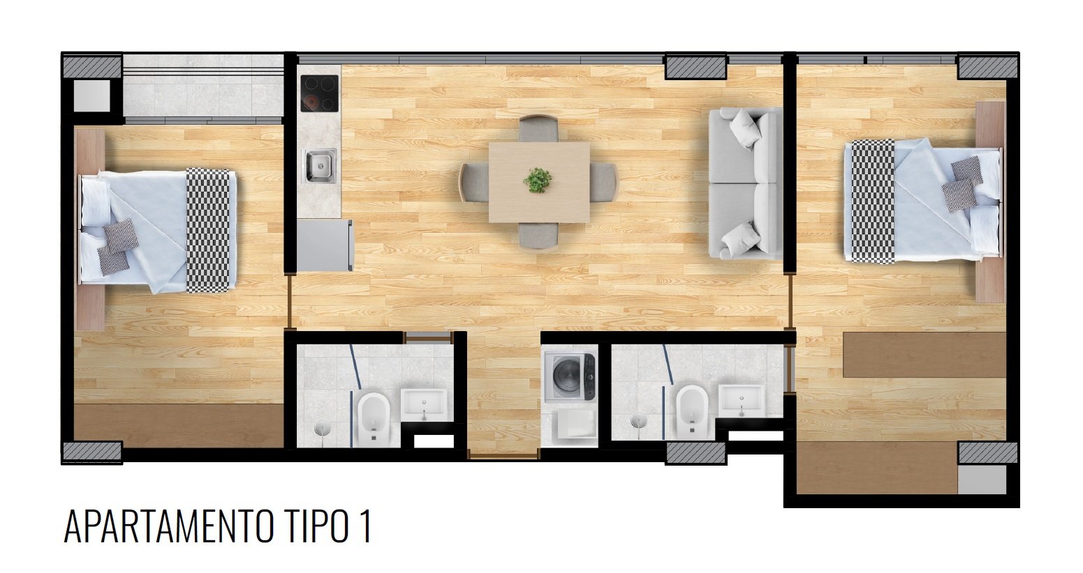Apartamento Tipo 1